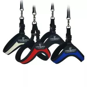 까사벨로 프리미엄 하네스 쿨에버NO2(세미블루)애견몸통줄 강아지가슴 가슴 외출 용품 반려견산책