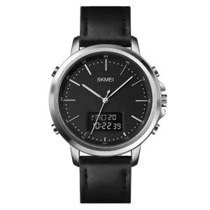 고급 남성 전자 아날로그 가죽 정장 패션 손목시계 커플 선물용