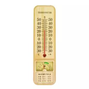 벽걸이 온도계 온습도계 탕계 측정기 아날로그 원목 사우나 목욕