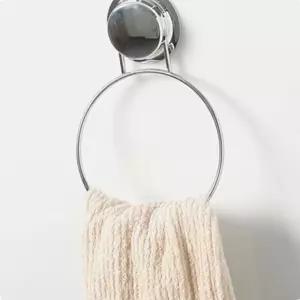 간편설치타올걸이 슬림 링이 강력흡착 간편 스텐 225X150mm욕실수건 주방핸드타월 원형수건 수건 화장실수