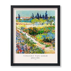 포스터 마스터 빈티지 반 고흐 - 레트로 인상주의 프린트 아를의 정원, 화려하고, 미적이며, 아름답습니다 8x10 액자에 넣지 않은 벽 예술 예술가, 친구를 위한 선물 가정, 사무실을 장식