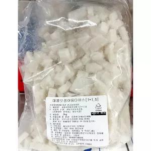 오징어다짐 (1.5x1cm 몸 귀 다리제외 2K) 요리용 조리용 냉동 간편 손질 해산물 수산물 대왕 대왕통