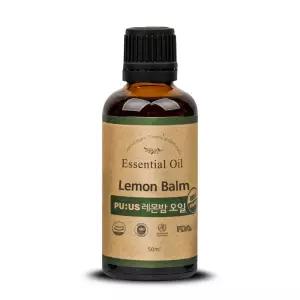 퓨어스 오가닉 레몬밤 에센셜 오일 50ml 바디 바디용 에센스 보습 아로마 베이비 향오일 레몬 그라스
