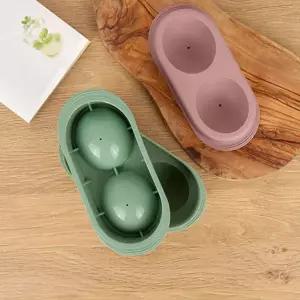 TBZ 미니멀 2구 빅아이스볼 몰드 그린 1개