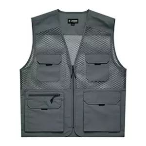 랜더스 망사 조끼(LD480) 그레이작업용 맞춤 동호회 체육대회 등산 스태프 스포츠 행사 단체 패션