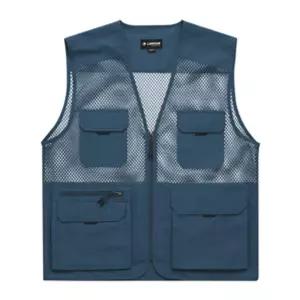 랜더스 망사 조끼(LD480) 스틸블루작업용 맞춤 동호회 체육대회 등산 스태프 스포츠 행사 단체 패션