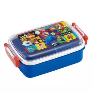 슈퍼마리오 1단돔형 사각 도시락 622250디자인 용기 휴대용 용통 캐릭터 네모