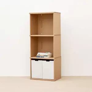 페이퍼팝 종이책장 3형3단high조립책꽂이 수납 가구