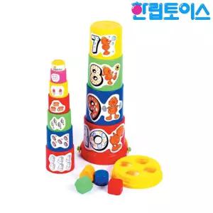 방귀대장 뿡뿡이 컵쌓기블럭쌓기놀이 아기완구 쌓기 장난감 유아