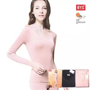 BYC 여성 내복 하모니 기모스판 동내의 상하세트남성 남자 발열 면내의