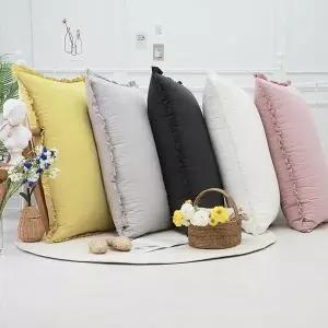 [단잠] 초고밀도60수 프릴대형등쿠션커버(커버만1장) (5701425A)