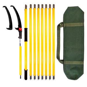 30피트 나무 기둥 가지치기, 내구성 있는 트리머 손잡이, 정원 도구 로퍼용 수동 가지 칼과 보관 포켓이 확장 가능한 높이의