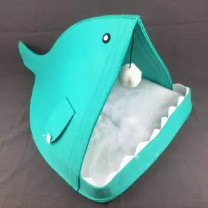 TBZ 미니멀 상어 캣 하우스 1개(색상랜덤)