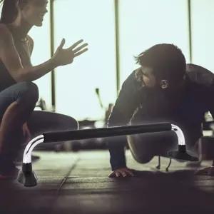 IW 롱푸쉬업바헬스소품 운동기구 홈트용품 가슴 샵바 보조