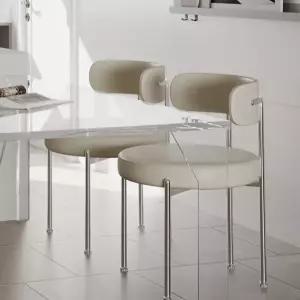 북유럽 다이닝 체어 식탁 엔틱 호텔 카페 등받이 원목 가죽