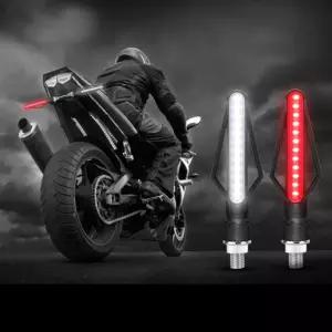 선명한 시인성 유연한 LED 꼬리등 깜빡이 브레이크등 시그널등 테일램프 스트립바 방수 고휘도 경고등 보조