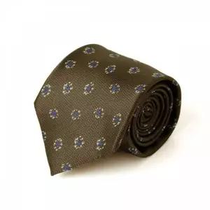 TBZ KING 브라운 눈꽃패턴 넥타이