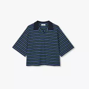 [STUDIO TOMBOY](대전신세계)멀티 스트라이프 카라넥 반팔 티셔츠 (9176222986CT)