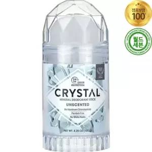 크리스탈 미네랄 데오드란트 스틱 언센티드 무향 120g Mineral Deodorant Stick Unscented