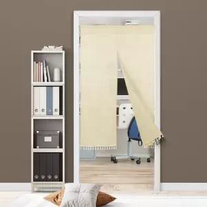 브라운바란스 베란다 간이커튼 벽가리개 미니가림막중문 주방 공분리 패브릭 창문 막천 현관 가림천 커튼