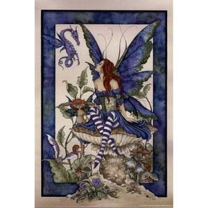 에이미 브라운의 정원 위 요정 포스터 쿨 월 아트 프린트 12x18