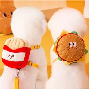 다용도 하네스 2가지 간식 백 귀여운 리드줄 칼라 배소형견 강아지 중형견 애견가슴 고양이 펫용품 배낭