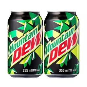 롯데칠성음료 마운틴듀 탄산 355ml x 24캔과즙 캔수 자판기 마운틴 듀캔 캔듀 음료 과일