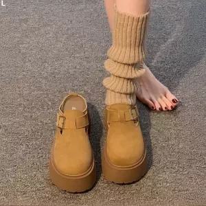 버클 플랫폼 슬리퍼 DD117 LK-BL13형슈즈 여자신발 굽있는 통굽 야외 나들이