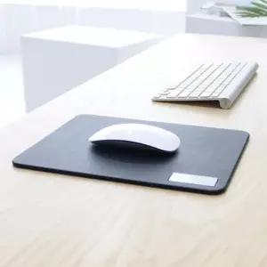 아리아라 가죽 우드 마우스패드 프로악세사리 깔개 매트 데스크 받침 받침대 거치 마우스