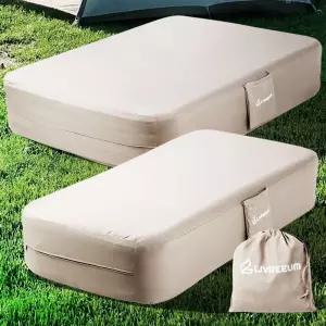 에어매트커버 싱글 더블 패드 캠핑 리스 자충 텐트 침대 바닥 원터치 캠핑용 용에어 특대형 휴대용 두꺼운