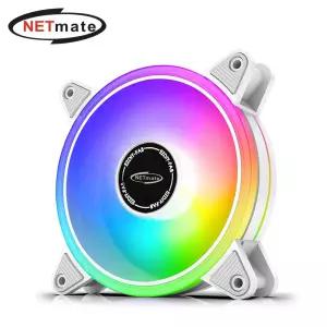 (Netmate) ARGB PWM 120mm PC 케이스쿨러(화이트)PC 쿨링팬 쿨러 컴퓨터 냉각 120MM