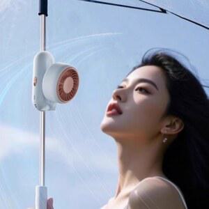 우산선풍기 양산 부착형 미니손선풍기 야외용 골프