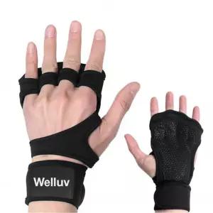 웰럽 4구 헬스장갑 아대 남자 여자 스트랩 철봉 풀업턱걸이 운동 웨이트 크로스핏 그립 손목스 여성 반장갑