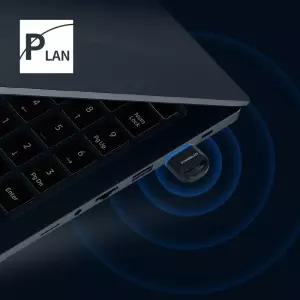 파워랜 블루투스 V5.3 USB 동글 (PL540 PL-BTD53) 글이 무선이 USB이 컴퓨터 네트워크 없는