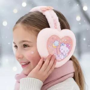 헬로키티 하트 접이식 귀마개 788230겨울용 머리띠 접이형 털귀마개 방한용