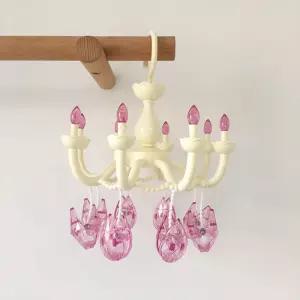 공주 샹들리에 속옷 양말 빨래 집게 인테리어 소품예쁜 원룸꾸미기 주방 청소 행주건조대 말리기 감성 애견