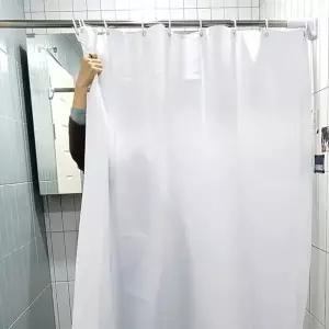 무지 방수 비닐 샤워커튼 화이트 120x180 샤워 파티션 비닐 실 커튼