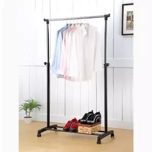 KT 이동식 1단 행거원룸 이동형 원룸용 자취용 학생방 행거 스탠드 옷정리 옷방