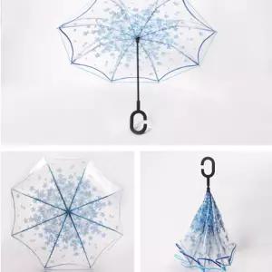 ？떤？ 우산 양산 우양 투명 거꾸로장우비 패션 벚꽃 골프 2인 직우 자동 큰우