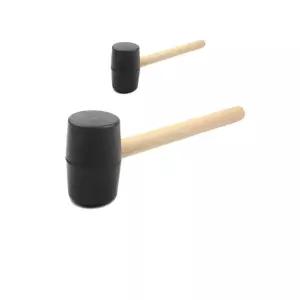 타일 작업할때 사용하는 다용도 고무 망치 X 2개입수공예 평작 헤드 용망치 돌망치 수공구 캠핑