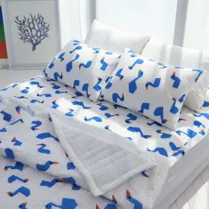 구스덕 시어서커 침구세트여름이불커버 이불홑이불 이불패드 소프트한촉감 컬러풀한 시원한 이불 먼지없는