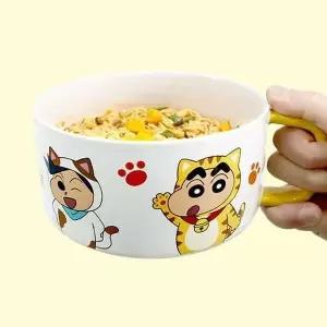 짱구는 못말려 세라믹 라면기 냥냥 1P 씨리얼 그릇 도자기면기