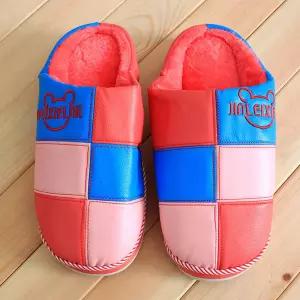 따뜻한 격자무늬 방한 슬리퍼겨울실내화 거실화 큐티화 러블리