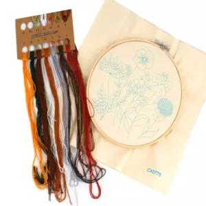 프랑스 자수키트 스티치 DIY 손건펀치니들 펀칭 패키지 세트 프랑