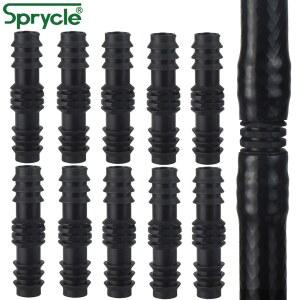 SPRYCLE 10PCS 16MM 커플 스트레이트 커넥터 드립 관개 PE 파이프 튜브 호스 수리 피팅 정원 급수