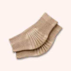 라이프가이드 남녀공용 무릎관절 보온 보호대 브라운 어르신 워머 대노인무릎 러닝대 부모님대 슬개골대 등