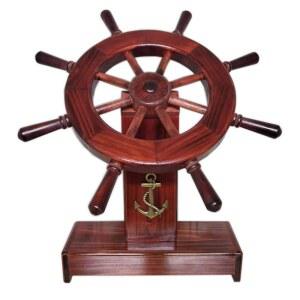배 모형 조타핸들 인테리어 방향타 장 연출 카페