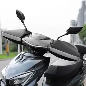 겨울 스쿠터 방한핸들커버 라이딩보온 투명 세트방풍 보호 오토바이 바람막이 방수 한파대비 용품 더용품