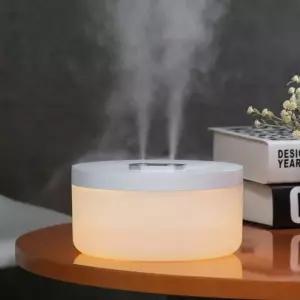 카푸 초음파 무드등가습기 2중분사 듀얼 깔끔한디자인사무실 휴대용 책상 작은 USB 미니등 등가 조명