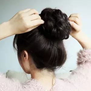 꽁s쇼핑 3개 올림 곱창밴드 머리 가발 당고머리 만두 부분 똥머리 똥가 언니네 참조 당고